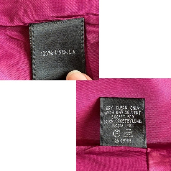 Lafayette 148 100% Linen Bubble Hem No Sleeve Dress Paisley Print Size 14 - Picture 12 of 15